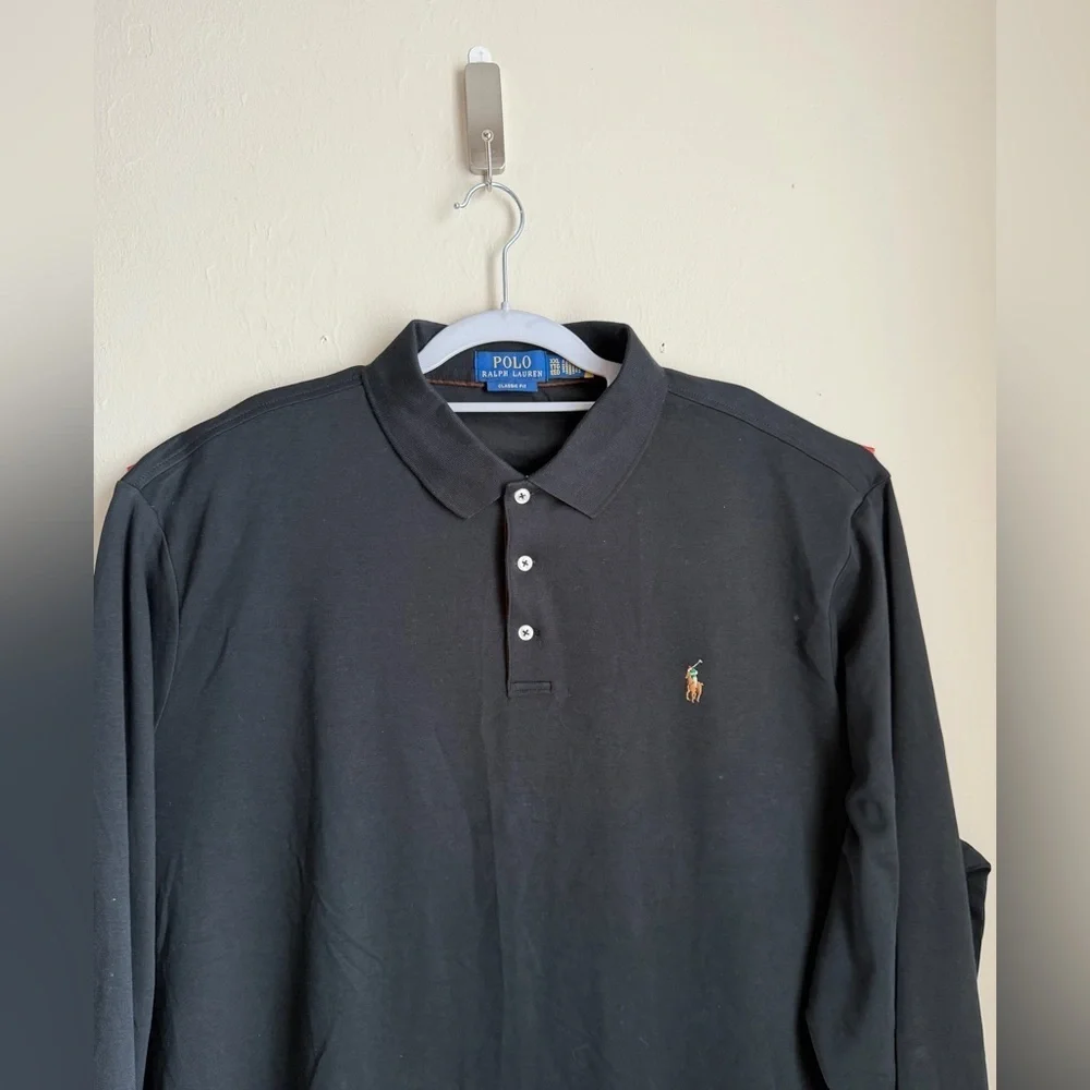 Polo by Ralph Lauren Classic Black Men's Polo Shirt